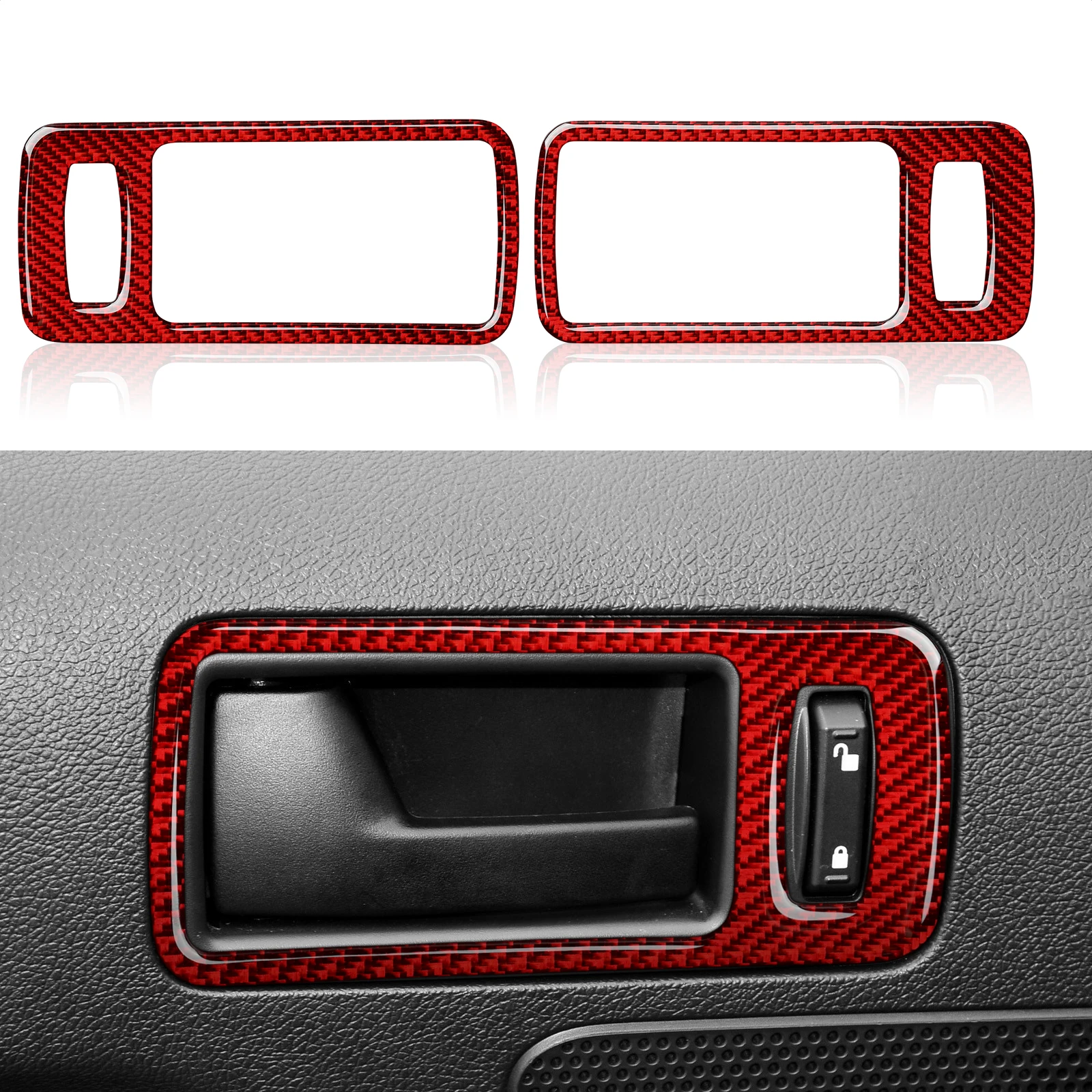 

Carbon Fiber Sticker Decal Car Door Handle Interior Trim for Ford Mustang GT 2005 2006 2007 2008 2009 S197 Accessories