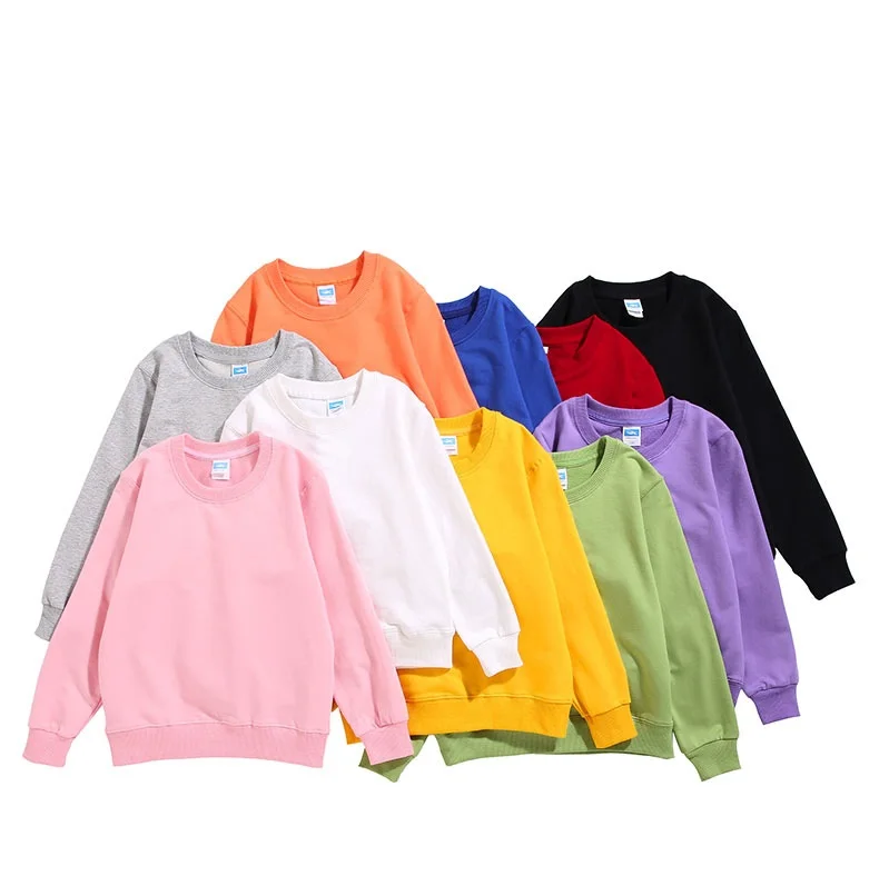 

Unisex School Kids Plain Tracksuit Fleece Hoodie Pullover Jogging Girls Work Jumper Boys Sweatshirt Child Work Coat Top 3-12 Yrs