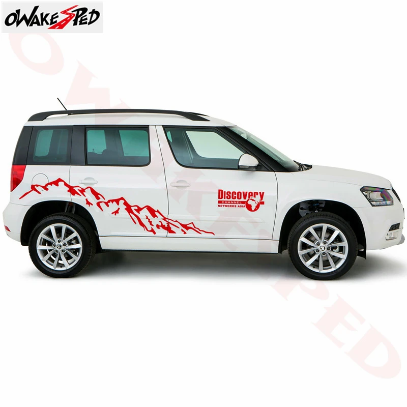 Декоративные наклейки s Discovery Mountain виниловые для кузова автомобиля Skoda Yeti 2009 2017 1