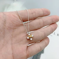 original brand high quality cross 4 zircon pendant necklace womens classic jewelry valentines day gift