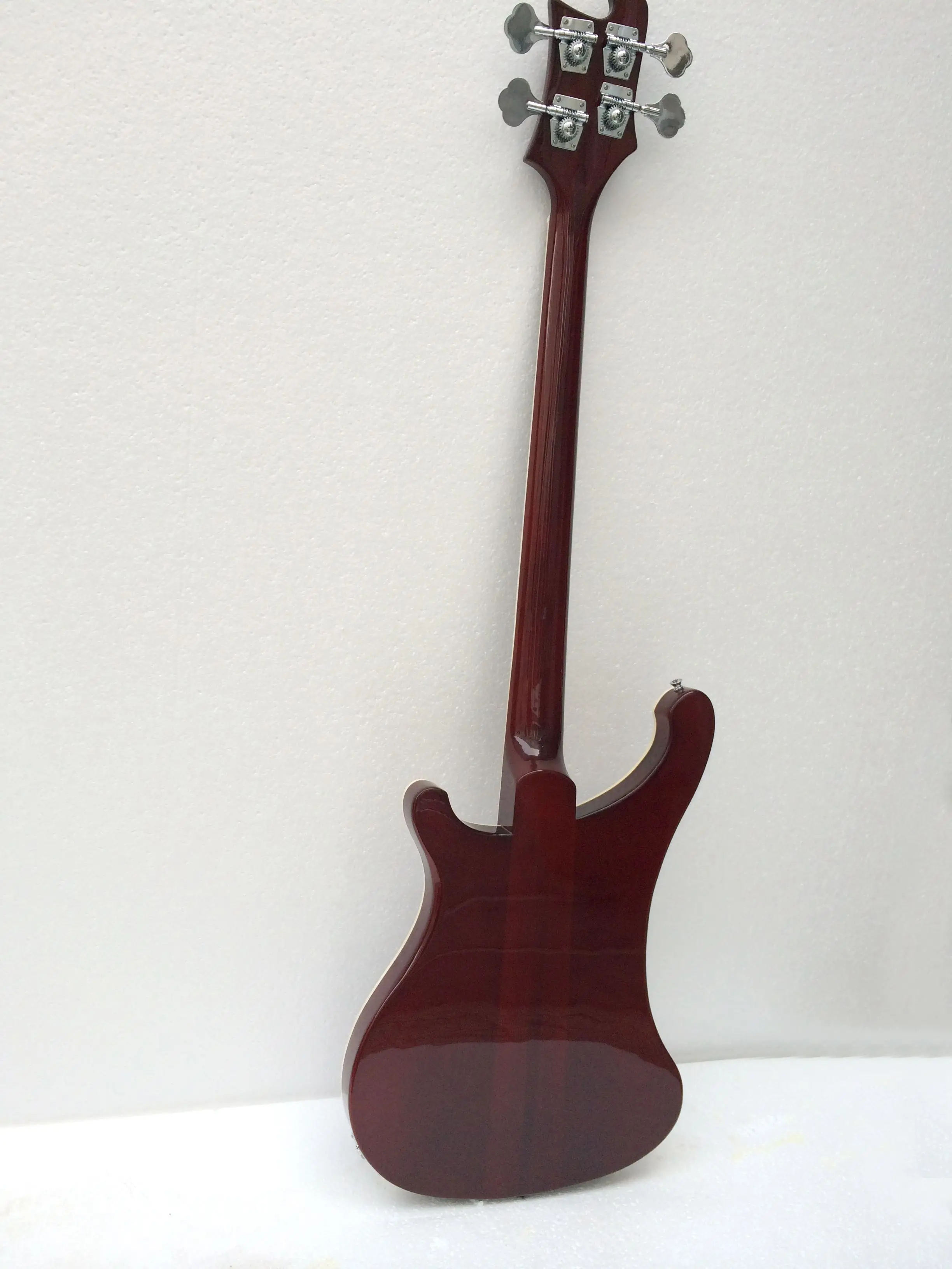 Винно красная бас гитара 4003 через кленовое горлышко Альдер тело/инкрустация акулой булавкой Бесплатная