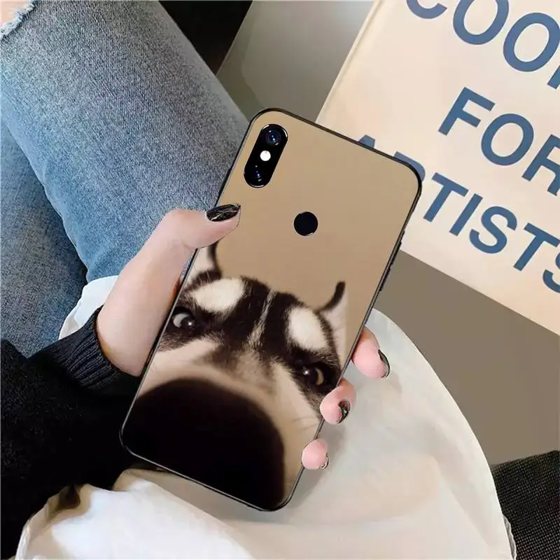 

Husky cute funny Dog animal Phone Case For Xiaomi Redmi note 7 8 9 t max3 s 10 pro lite luxury design shell cover