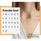 Модное ожерелье eManco с подвеской в виде букв на заказ, ожерелье из нержавеющей стали 316L для женщин, минималистское ожерелье Jewelry