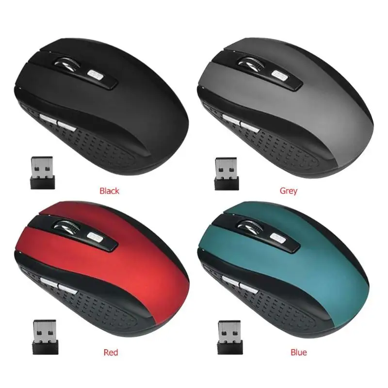 

VODOOL Portable 2.4GHz Wireless Optical Mouse 6 Buttons USB Receiver 2000 DPI Mice for Laptop Notebook PC Computer