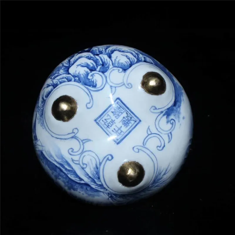 

Collection Chinese Handmade Red Copper Enamel Color Censer Painting Poet Mountaineering Censer Home Decoration Gift