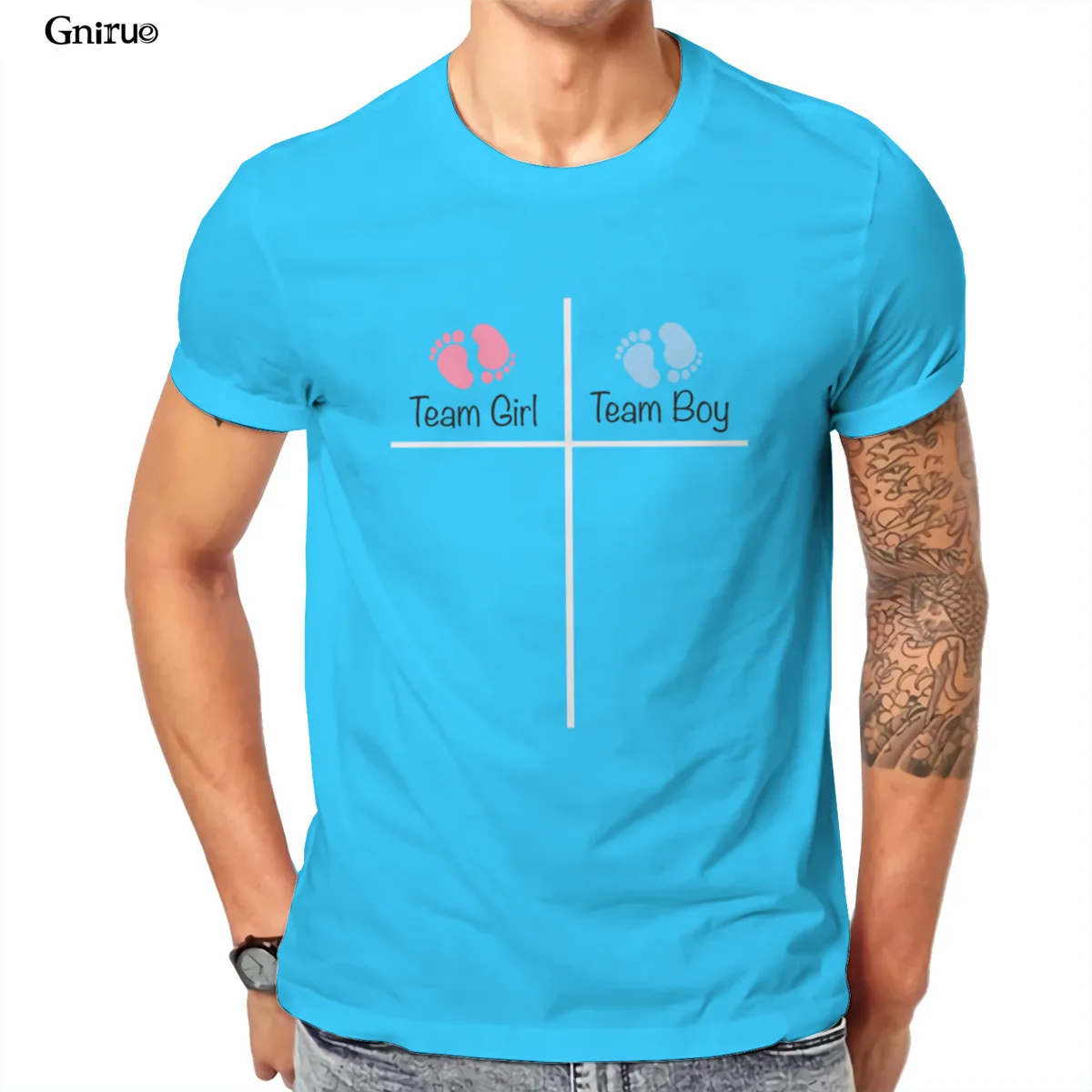 Wholesale Team boy or team girl gender reveal signing shirt Mens T-Shirt Essentials Streetwear Kawaii KoreanStyle Mens 98282