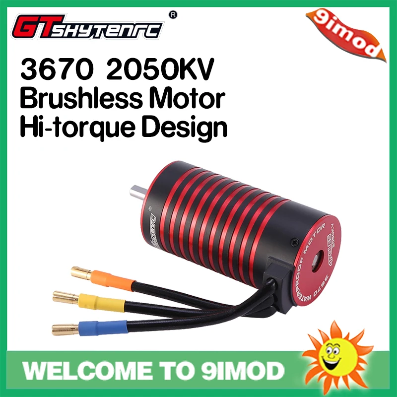 Бесщеточный двигатель GTSKYTENRC 3670 2050KV2650KV для 2S 1:10 3S 4S 1:8 гоночный Радиоуправляемый