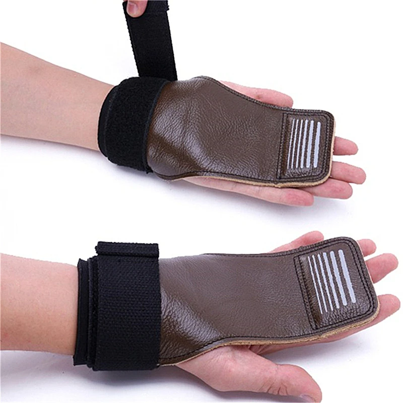 Нескользящие перчатки из воловьей кожи для тяжелой атлетики бодибилдинга