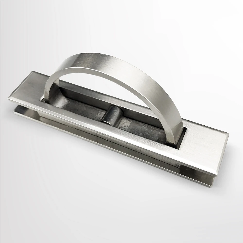 Скрытая ручка дверного шкафа из цинкового сплава встраиваемые ручки для пола