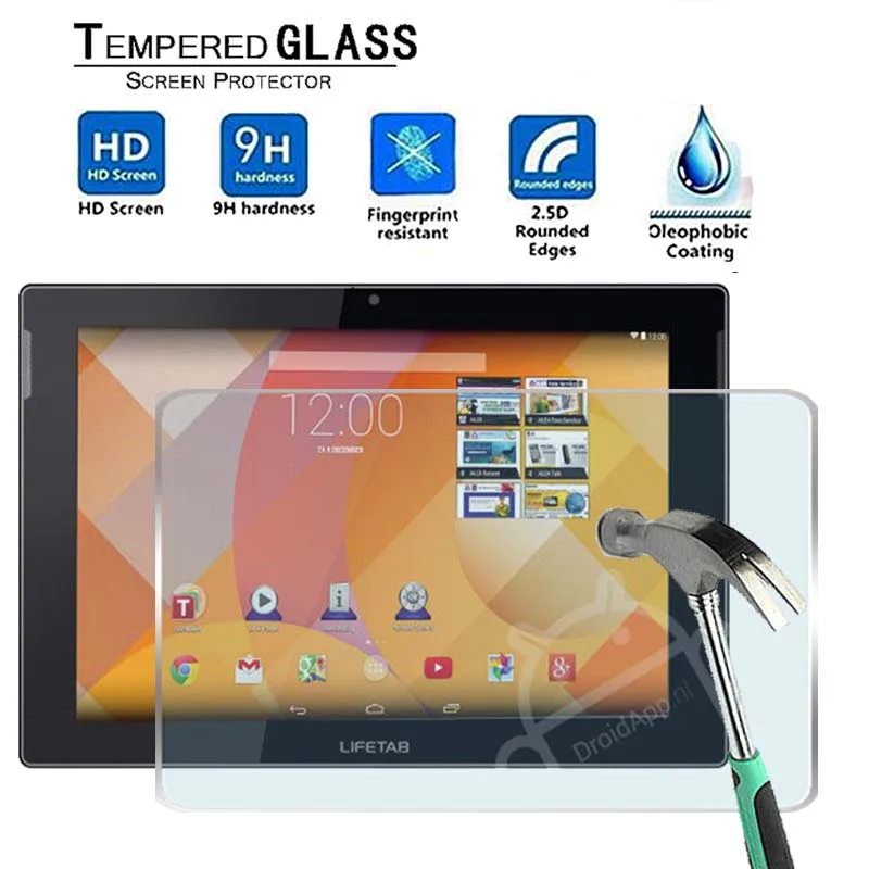 Закаленное стекло для Medion Lifetab S10346 MD98992 10 1 дюйма 9H|Защитные экраны планшеов| |
