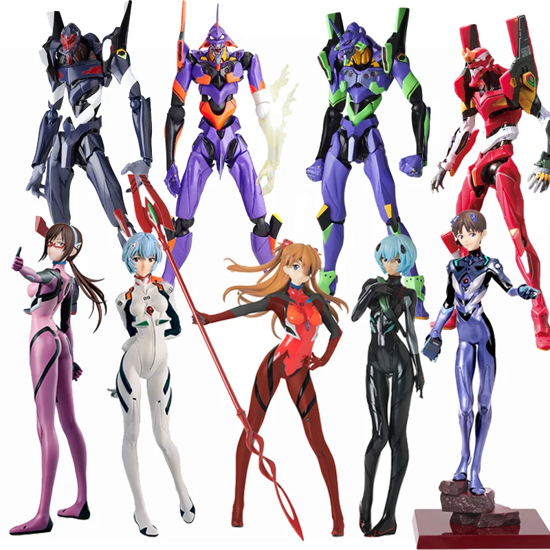 

Bandai Evangelion Asuka Langley Soryu Mari Makinami Illustrious Ayanami Rei Eva-00 01 02 03 08 13 Assembly Anime Figure Toy