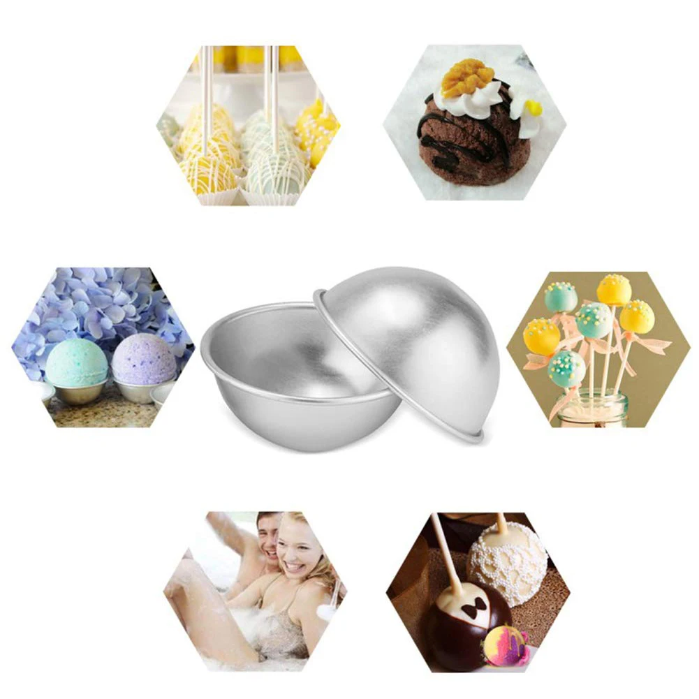 6 шт. круглые формы из алюминиевого сплава для бомбочек ванны инструмент сделай