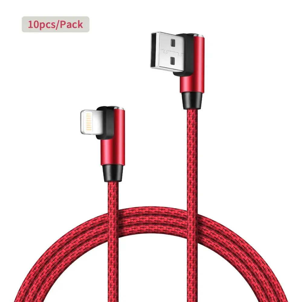 10 шт. USB кабель для зарядного устройства [сертифицирован Apple MFi] 1 м (3 3 фута)
