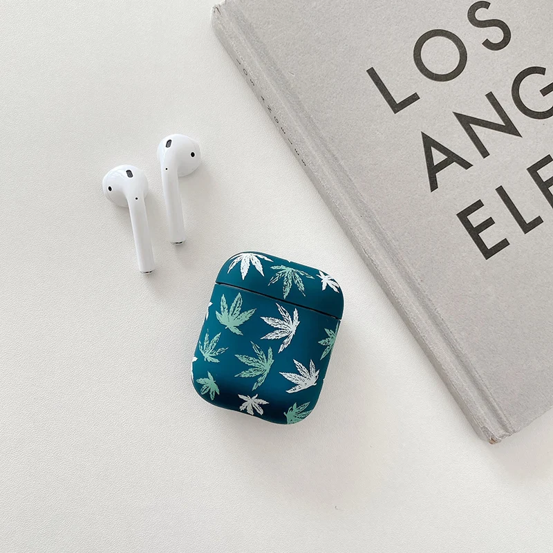 

INS Maple leaf Lotus Flower simple Case For AirPods 1 2 pro Charging Box soft Wireless Bluetooth Earphone Protective Cover coque