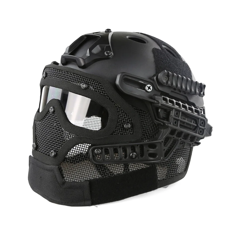 

The first generation of tactical helmet, helmet wire mask, one solid color version