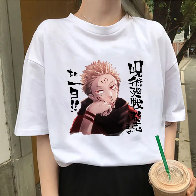 

Женская футболка с коротким рукавом, летняя футболка с принтом японского аниме ююютсу кайсен, 2021