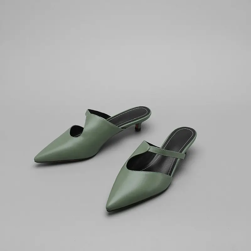 Женские сандалии ESVEVA из коровьей кожи на тонком низком каблуке с резным узором