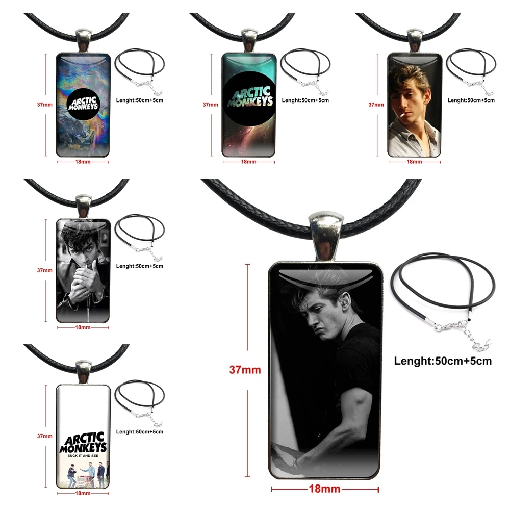 Женское ожерелье-кабошон с подвеской прямоугольной формы