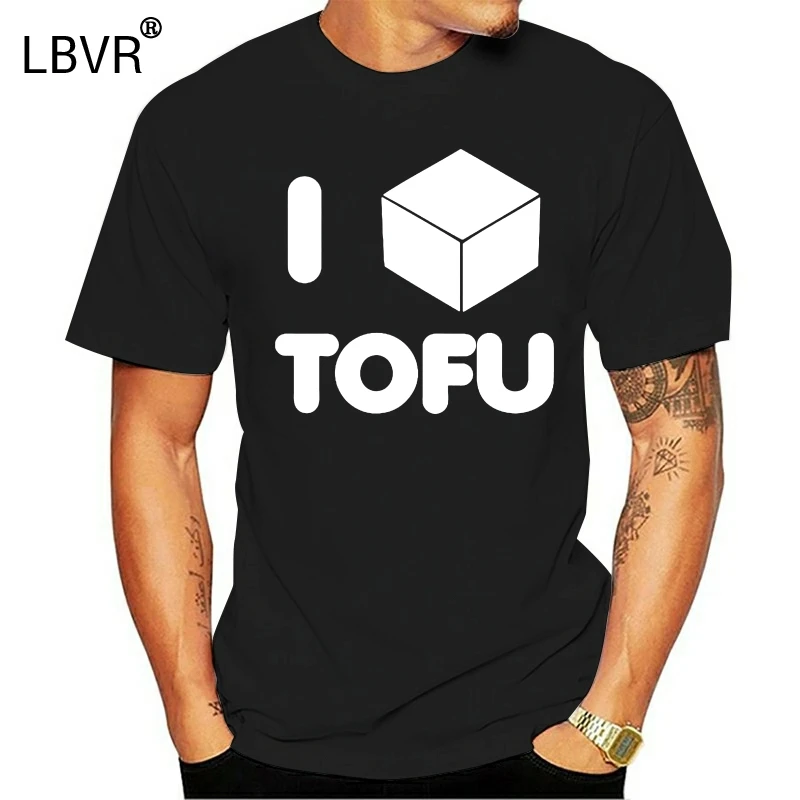 Вегетарианская забавная футболка I Love Tofu для мужчин женщин детей права
