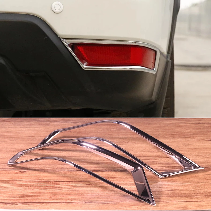 2x хромированная Серебристая лампа заднего противотуманного фонаря p отражатель
