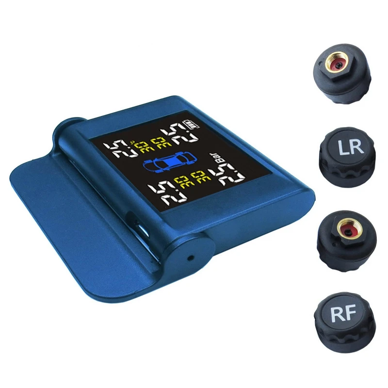 

Solar TPMS Car Tire Pressure Alarm Monitoring System External Automatic Alarm System Temperature Warning