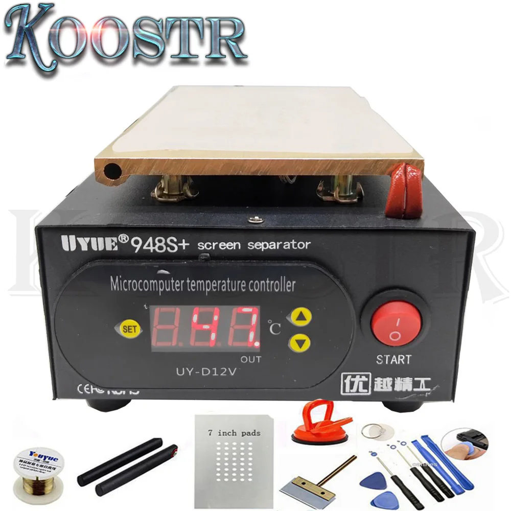 110/220V Встроенный вакуумный UYUE 948S+ lcd сенсорный экран Сепаратор машина комплект для iPhone samsung htc HUAWEI телефон Переднее стекло Ремонт