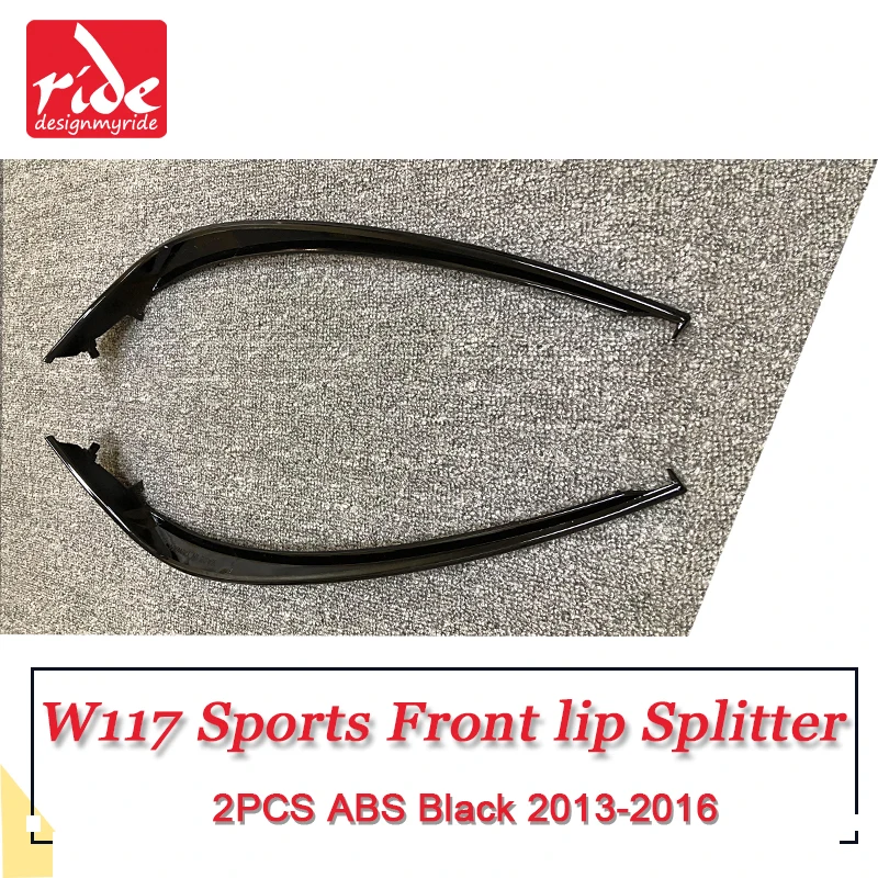 Для Bezn CLA W117 спортивные передние губные сплиттеры воздушный поток вентиляционное