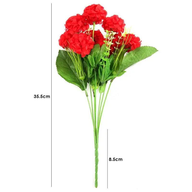 

Silk Artificial 9 Hands Flower Wedding Home Garden Decor Photographic Prop for Home, Party and Festival Decor