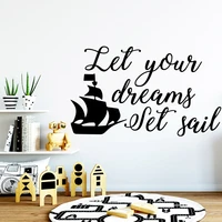 cartoon dream wall decal art vinyl stickers for kids rooms wall decal home decor