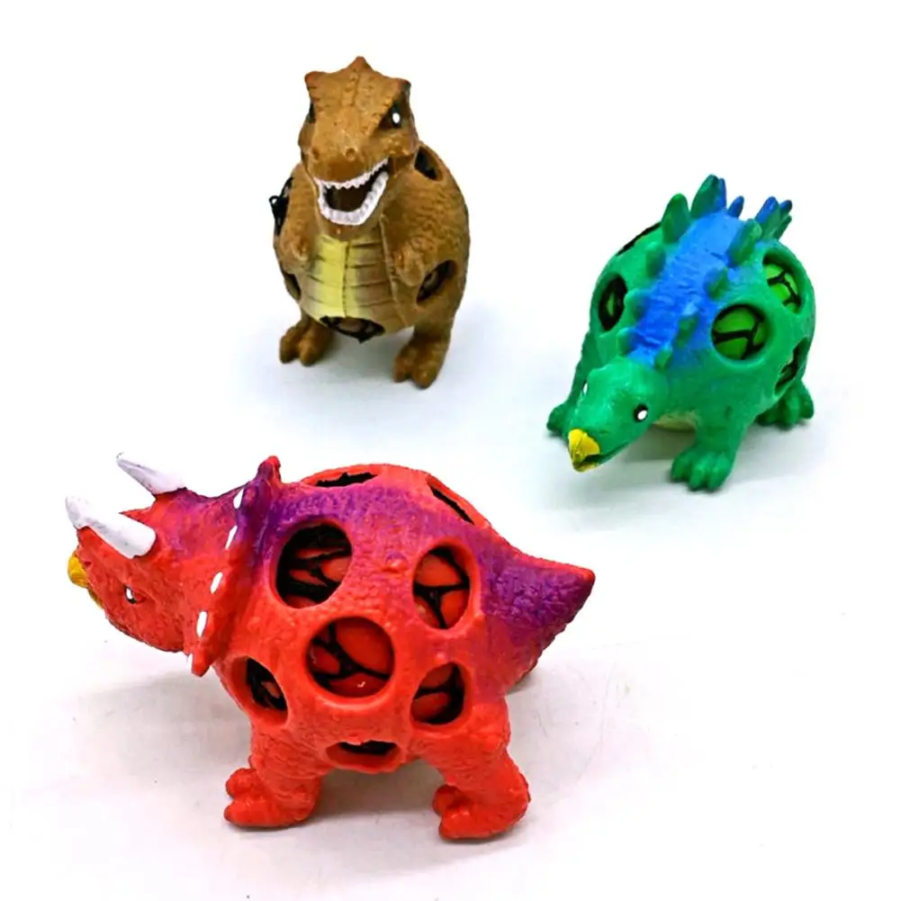 

Cute Squeeze Funny Simulation Dinosaur Model Stress Relieve Balls Toy Gadget for Adult/Children