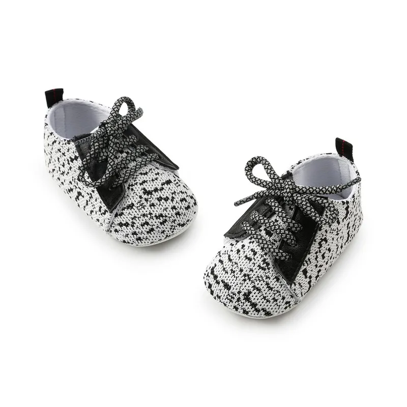 Zapatos de primavera y oto&ntilde;o para beb&eacute; reci&eacute;n nacido, zapatillas cl&aacute;sicas e informales con cordones, primeros pasos-4