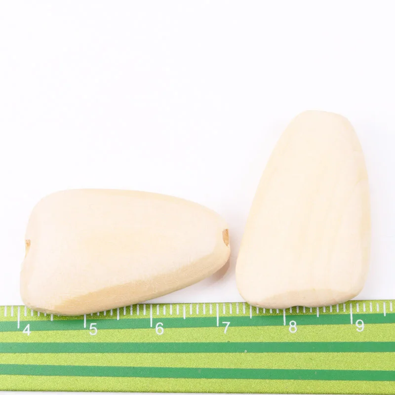 Плетеный абажур из натурального дерева Треугольники бусинки в форме космических