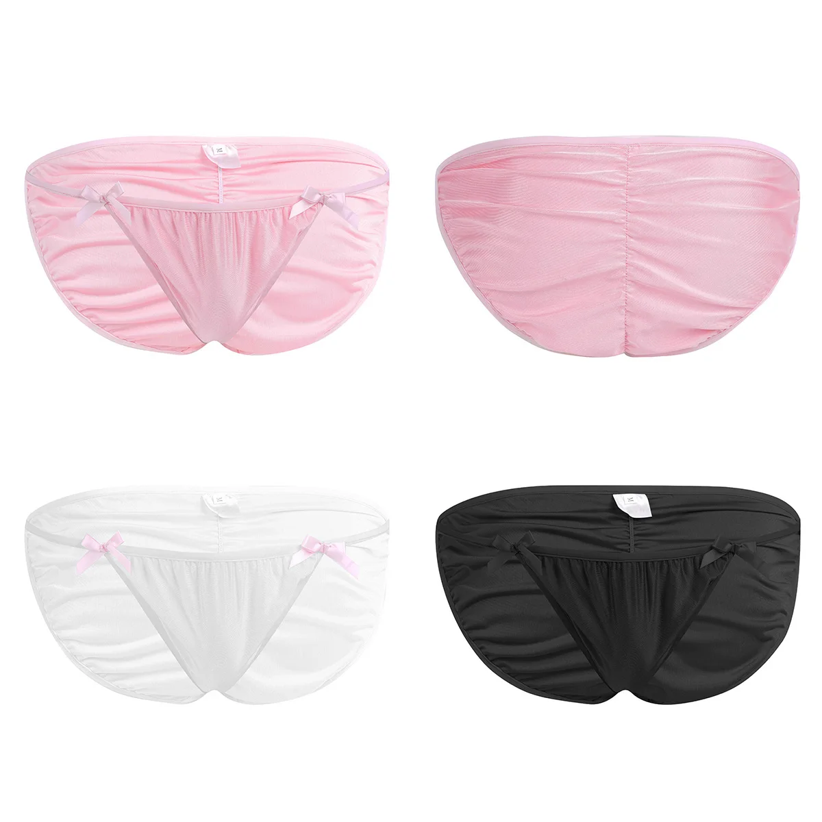 

Мужское нижнее белье Sissy Трусики-брифы фатиновой юбкой и бантом бикини трусы для мужчин, геев, полиэстер экзотическое белье трусы для нижнег...