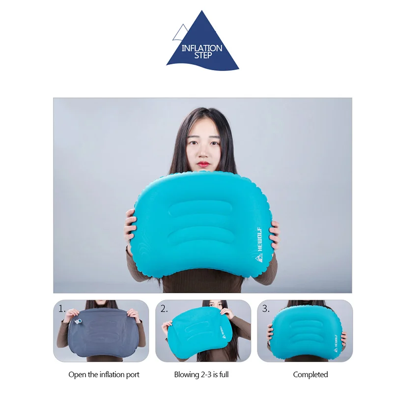 Квадратная надувная дорожная подушка Hewolf Складная портативная уличная для