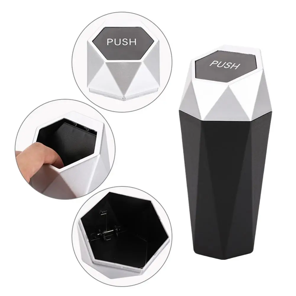 Автомобильная мусорная корзина портативная с крышкой герметичная