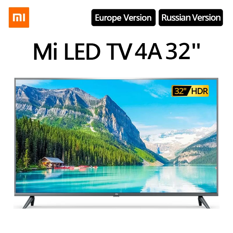 Xiaomi ТV smart TV 4A 32 дюйма 1G + 8G поддержка хранения miracast Netflix DVB T2 C/S2 выше LED