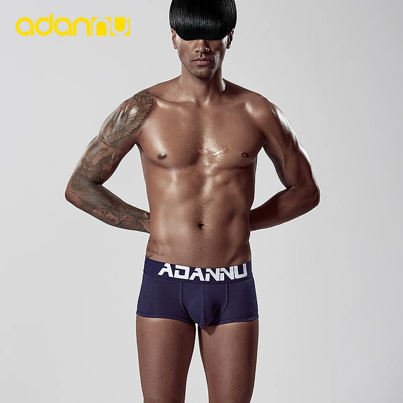 

ADANNU Brand Male Underwear Men Boxers Modal Breathable Cueca Tanga Comfortable Underpants Boxershorts Calzoncillo Men Shorts