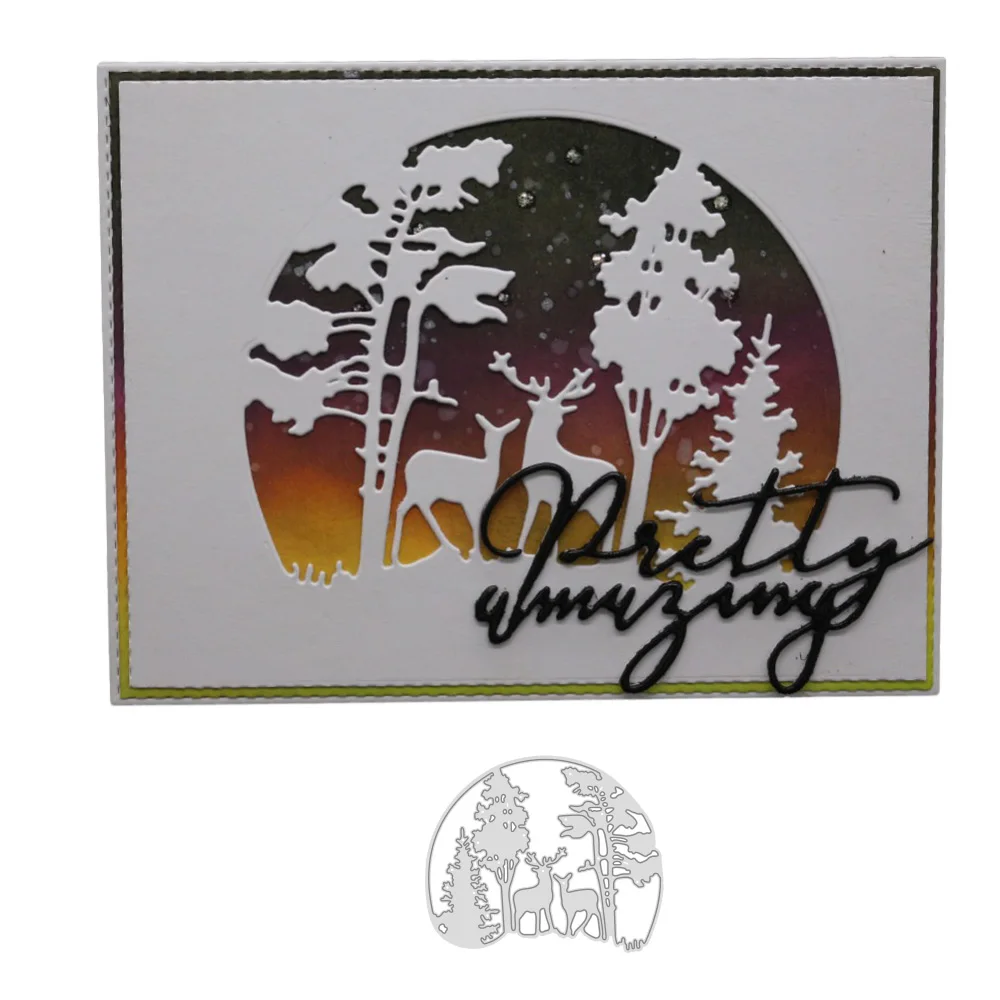 

Новогодняя елка металлические штампы декоративные Скрапбукинг стальное ремесло штампованная Тиснение Бумага карточные трафареты новое п...