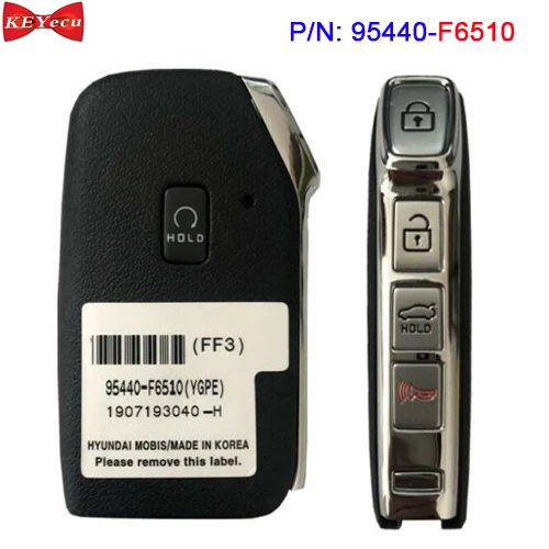 

KEYECU OEM for KIA K7 2018 2019 2020 2021 2022 Proximity Smart Remote Key Fob 95440-F6510 433MHz