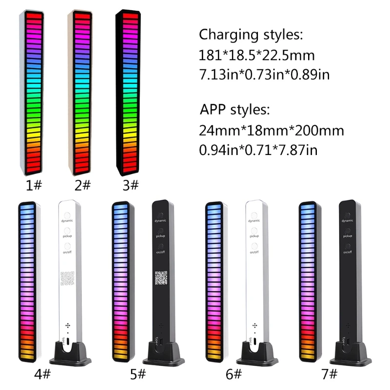 85WD LED Car Atmosphere Light Charging Voice Control Decoration Accessories with Multi Mode Display for Desktop Home | Компьютеры и