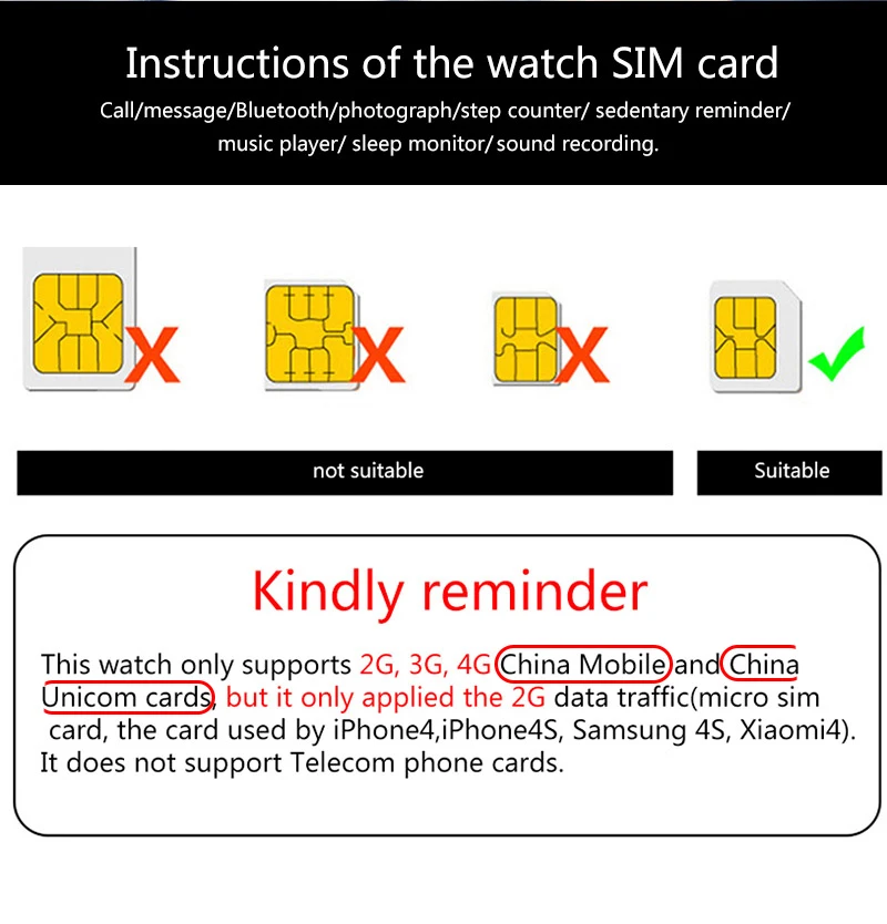 

New KY001 Smart Watch Sim Card Smartwatch men Fitness Bluetooth IOS Android Women's Watches Camera Music player PK GT08 DZ09 Y1