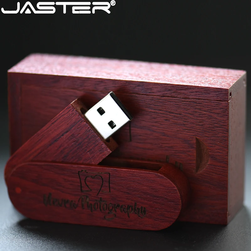 Деревянный USB флеш накопитель JASTER 4 ГБ 8 16 32 64 экологически чистый деревянный с