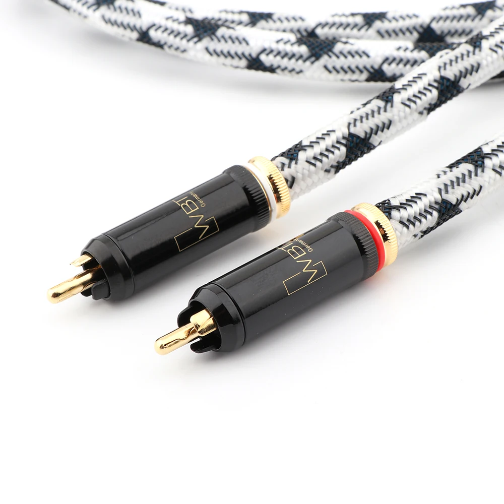 Соединительный кабель RCA ST-48B Hi-end OCC с посеребренным покрытием аудиофильский