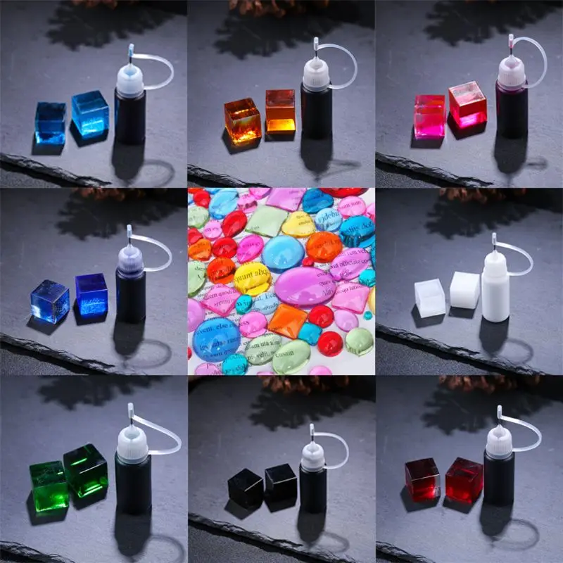 

10g 0.35oz Liquid Epoxy Resin Colorant Highly Concentrated Resin Pigments Kit Jewelry Making Resin Art Crafts Tools Kit