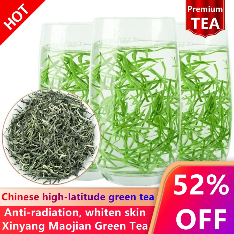 

2021 Китайский зеленый чай Xinyang Maojian, настоящий органический новый чай ранней весны для потери веса, забота о здоровье, зеленая еда