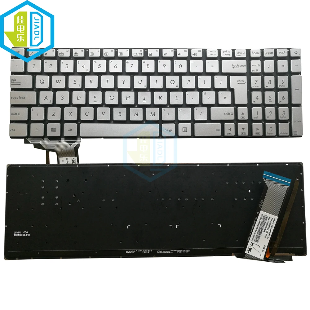 Клавиатура с подсветкой для ноутбука ASUS N551 N551VW G551J G551JK G551JM N552 N552VW N552VX N752V - купить
