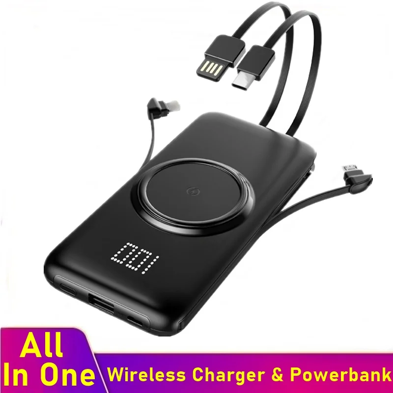 Портативное беспроводное зарядное устройство Tongdaytech 20000 мАч Usb Тип C быстрое