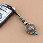 Тибетский подвесной брелок для ключей Будды Om Ohm Aum буддийский мантра знак Йога очаровательный брелок для автомобиля для женщин Непал этнические ювелирные изделия