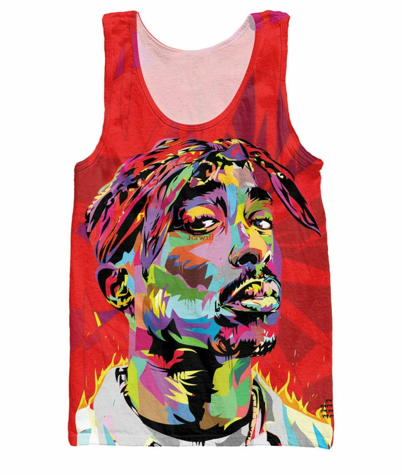

Summer Style Hip-Hop Sports Men's Fashion Clothes 3D Print Vest Tops