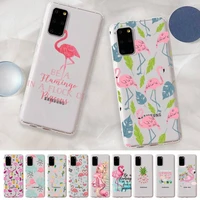 animal flamingo cute phone case for samsung a 10 20 30 50s 70 51 52 71 4g 12 31 21 31 s 20 21 plus ultra